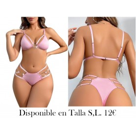 Set de Lencería Sexy y Ajustada LENCERIA ROSA