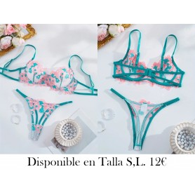 Conjunto de Sujetadores para Mujer lenceria azul