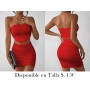 Conjunto de dos piezas sólido con pliegues CONJUNTO ROJO