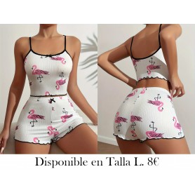 Conjunto de Pijama para Mujer con Estampado PIJAMA FLAMENCO