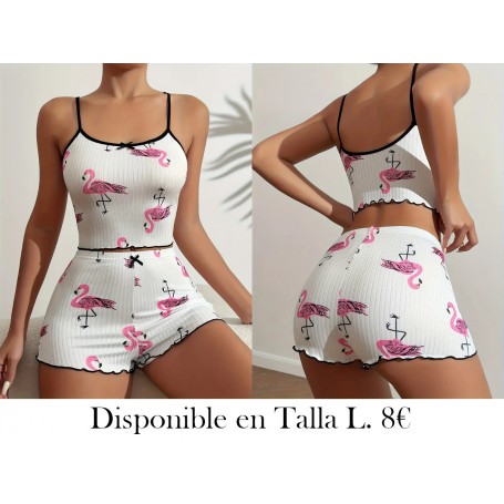 Conjunto de Pijama para Mujer con Estampado PIJAMA FLAMENCO