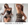 Pyjama de Una Pieza para Mujer con Encaje PIJAMA LEOPARDO