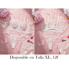 Conjunto de Sujetador Hueco Transpirable LENCERIA ROSA
