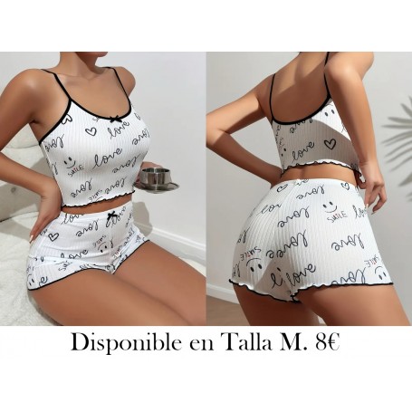 Conjunto de Pijama para Mujer PIJAMA BLANCA LOVE