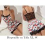 Conjunto de pijama de encaje negro PIJAMA