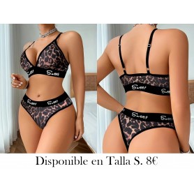 Conjunto de lencería deportiva LENCERIA LEOPARDO