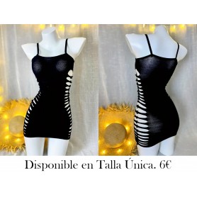 1pc Sexy Cover Up Red de Pescado Bodycon MALLA NEGRA