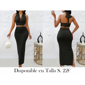 Conjunto de dos piezas elegante CONJUNTO NEGRO