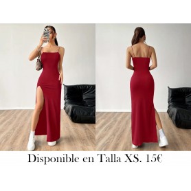 Vestido camisero de un solo color VESTIDO ROJO VESTIDO VINO