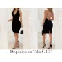 Vestido Mini Ajustado Sin Espalda VESTIDO NEGRO