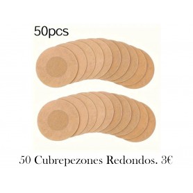 Pack de 50 unidades de cubrepezones redondos