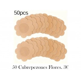 Pack de 50 unidades de cubrepezones flores