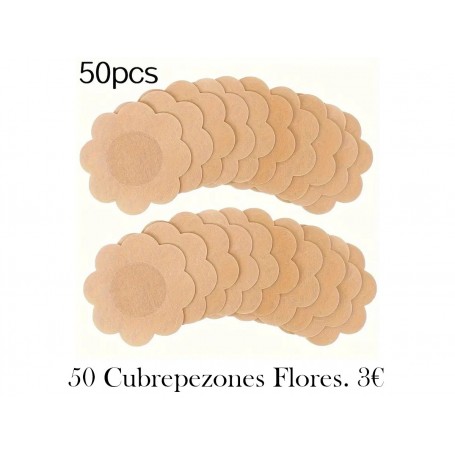 Pack de 50 unidades de cubrepezones flores