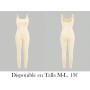 Mono informal de punto sin mangas con cuello ENTERIZO BEIGE