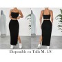 Conjunto de Falda con Abertura y Correa CONJUNTO NEGRO