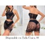 Traje de baño de encaje negro CONJUNTO MALLA NEGRA