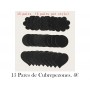 15 Pares (30 Unidades) ideaCCSZ Cubrepezones Desechables CUBREPEZONES NEGROS