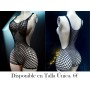 1pieza Mujeres Talla Grande de Alta Elasticidad MALLA NEGRA