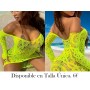1 vestido de playa sexy con malla hueca MALLA VERDE