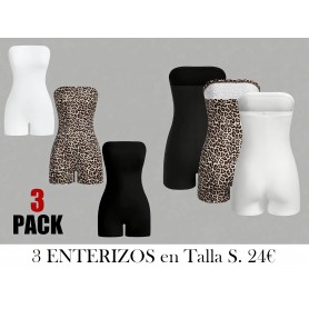 Conjunto de 3 Piezas de Mamelucos 3 ENTERIZOS