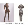 Mono Ajustado con Estampado de Leopardo ENTERIZO LEOPARDO