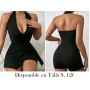 Pelele Halter Sin Espalda y Sexy ENTERIZO NEGRO