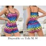 Conjunto de pijama decorativo de estampado PIJAMA COLORES PIJAMA LEOPARDO