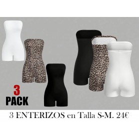 Conjunto de 3 Piezas de Mamelucos 3 ENTERIZOS