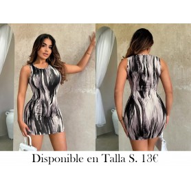 Vestido Ajustado Sin Mangas  VESTIDO NEGRO VESTIDO DEGRADADO