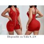 Talla europea de salto de mujer ENTERIZO ROJO