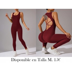 Conjunto de Sujetador Deportivo ENTERIZO VINO