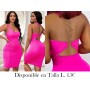 Vestido ajustado de mujer VESTIDO FUSCIA