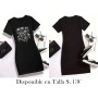 Vestido de mujer negro con estampado de calavera VESTIDO NEGRO