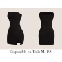 Vestido de mujer sin hombros elegante VESTIDO NEGRO