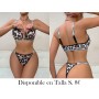 Conjunto de Sujetador con Estampado lenceria Leopardo