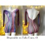 Un vestido de cuerpo entero de manga larga MALLA COLORES