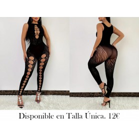 Traje de Baño Sexy Transparente MALLA NEGRA