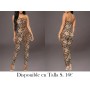 Mono Tubo Sin Espalda con Estampado ENTERIZO LEOPARDO
