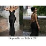 Vestido camisero largo y sexy con escote pronunciado VESTIDO NEGRO