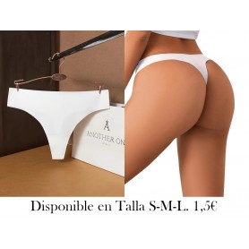 Ropa interior sexy para mujer TANGA BLANCA