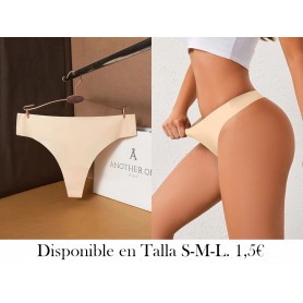 Ropa interior sexy para mujer TANGA BEIGE