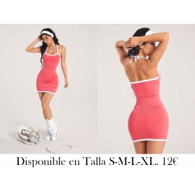 Chiquease Vestido mini casual de mujer minimalista VESTIDO ROSA