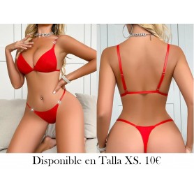 Conjunto de lencería elegante LENCERIA ROJA
