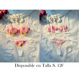 Conjunto de Dos Piezas LENCERIA BLANCA LENCERIA COLORES
