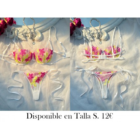 Conjunto de Dos Piezas LENCERIA BLANCA LENCERIA COLORES