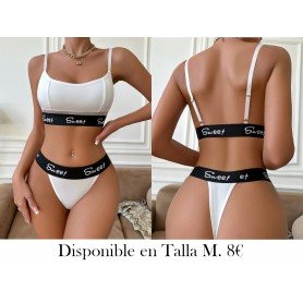 Un conjunto de patchwork europeo LENCERIA BLANCA SWEET