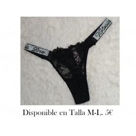 TANGA NEGRA VICTORIA LOVER