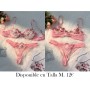 Conjunto de lencería bordada floral LENCERIA ROSA