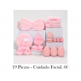 Conjunto de diadema para el cabello de 19 piezas cuidado facial