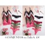 Conjunto de Ropa Interior Sexy y Cómodo 6 CONJUNTOS COLORES